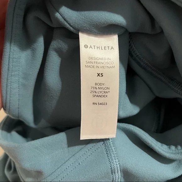 Athleta Elation Pirouette 7/8 Tight Leggings Size XS Rivera Blue Athletic - Picture 9 of 11